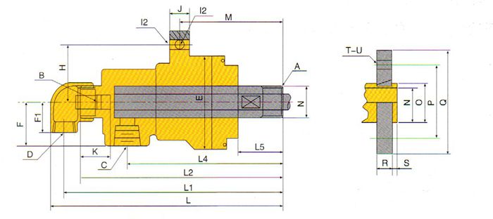 QRS-X型旋轉(zhuǎn)接頭規(guī)格尺寸選型